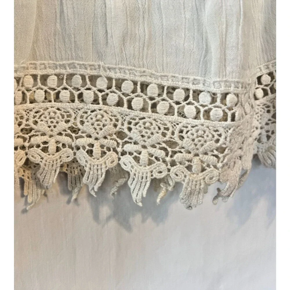 New Directions Women's Crocheted Ivory Dressy Tank Size XL - Picture 8 of 8